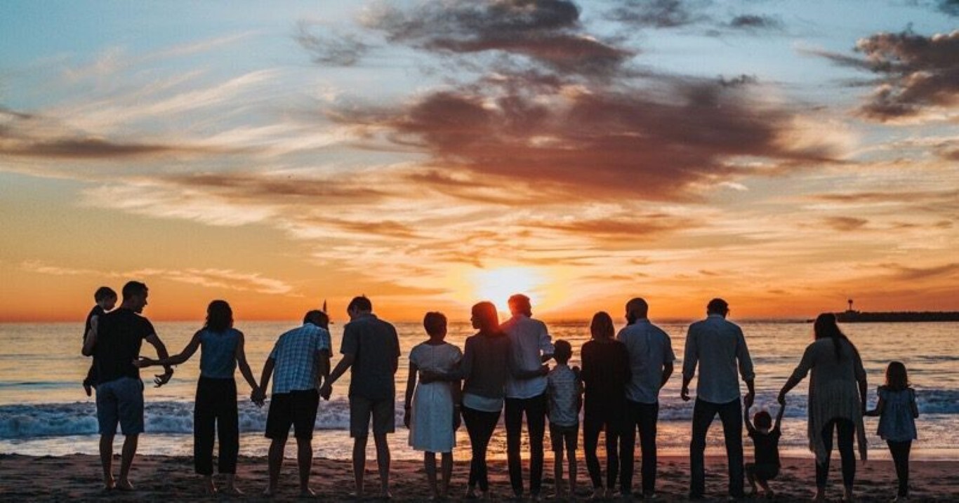 Multigenerational family together